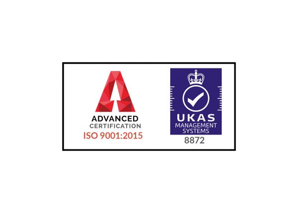 Advanced Certification and UKAS logos
